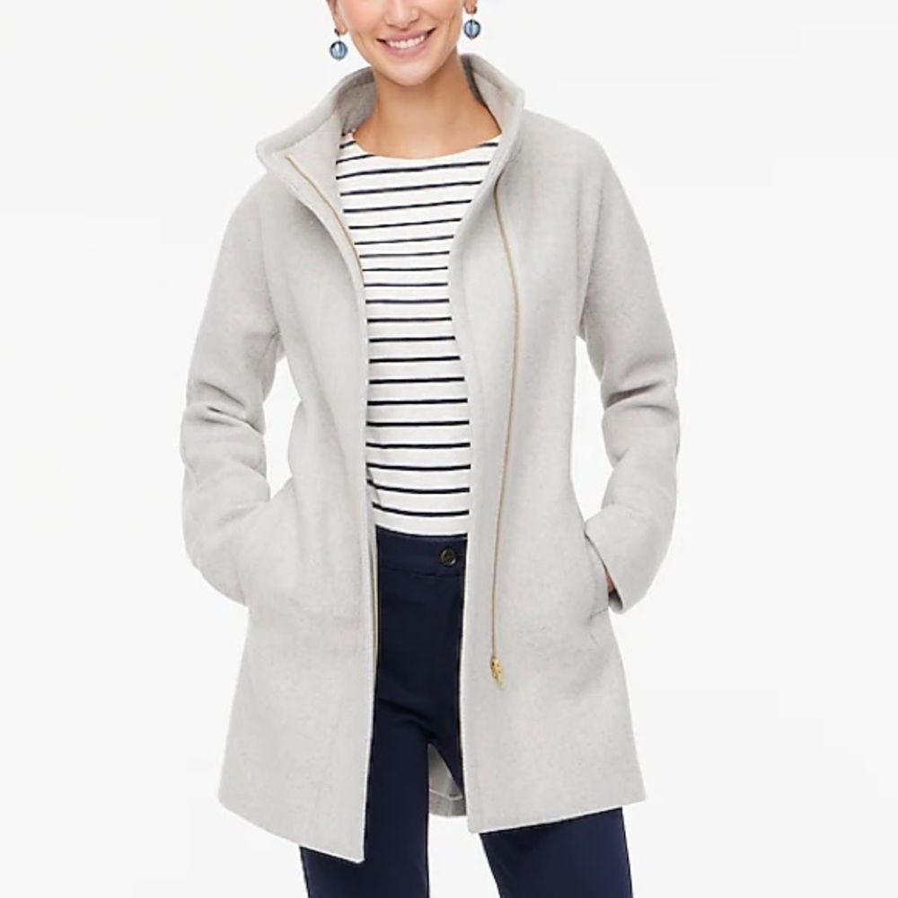 J. Crew City Coat in Heather Dusk